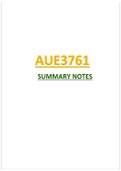 Aue3761 summary notes