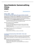 Geschiedenis Samenvatting China SE -CE VWO