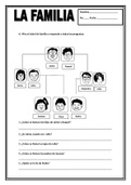  family tree worksheet in spanish