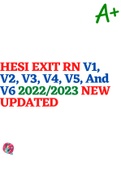 [REAL] HESI EXIT RN V1, V2, V3, V4, V5, And V6 2022/2023 NEW UPDATED!!!! (BUNDLE)