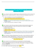 ATI Fundamentals 2019 Proctored Exam-with latest solutions-2023-2024