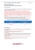 BIO202L Lab 10 Blood and the Heart&lbrack;GRADED A&plus;&rsqb;