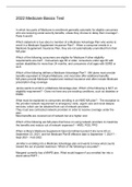 2022 Medicare Basics Test