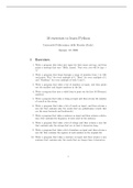 10 exercises to learn Python