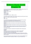 Midterm Study Guide  Chapter 15