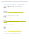 Practice test 1 & 2 for Esthetician Written Exam 2023
