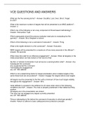 VCE QUESTIONS AND ANSWERS