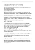 VCE QUESTIONS AND ANSWERS
