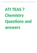 ATI TEAS 7 Chemistry Questions and answers