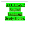 ATI TEAS 7 English Language Study Guide