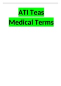 ATI Teas Medical Terms