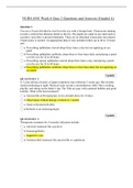 NURS 6541 Week 6 Quiz 2 Questions and Answers &lpar;Graded A&rpar;