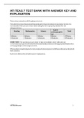 ATI TEAS 7 SCIENCE TESTBANK  2023