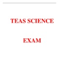 ATI TEAS 7 SCIENCE EXAM 2022-2023