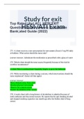 Top Rated &lpar;A&plus;&rpar; ALL HESI EXIT Questions and Answers Test Guide 2023