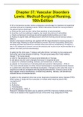 Chapter 37&colon; Vascular Disorders  Lewis&colon; Medical-Surgical Nursing&comma;  10th Edition