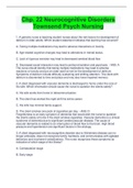Chp&period; 22 Neurocognitive Disorders  Townsend Psych Nursing