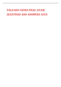 PALS RED CROSS FINAL EXAM QUESTIONS AND ANSWERS 2023