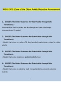 WGU C475 Care of the Older Adult  STUDY BUNDLE &lpar;COMPLETE PACKAGE&rpar; 2022&sol;2023 &vert; 100&percnt; Verified Answers