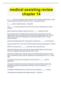 medical assisting review  chapter 14
