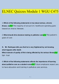 ElNEC WGU C475 Module 1 Quizzes Questions and Answers &lpar;2022&sol;2023&rpar; &lpar;Verified Answers&rpar;