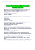 Yoder-Wise Chapter 23 - Managing  Quality and Risk