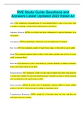 RVE Study Guide Questions and Answers Latest Updated 2023 Rated A&plus;