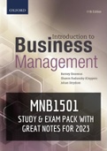 MNB1601 NEW Study & Exam Pack for 2023 (All you need) Searchable, with simplified notes!