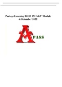 Portage Learning BIOD 151 A&P 1 Module 6:OCTOBER 2022