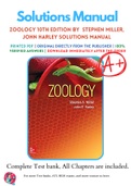 Zoology 10th Edition By  Stephen Miller, John Harley Solutions Manual