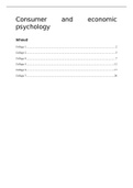 College aantekeningen Consumer and economic psychology (PSB3E-SP06) 