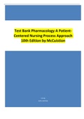 (Complete Answered) Test Bank Pharmacology A Patient-Centered Nursing Process Approach, 10th Edition by Linda E. McCuistion Chapter 1-58