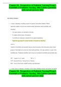 Chapter 01&colon; Perspectives of Pediatric Nursing&vert;Wong&rsquo;s Essentials of Pediatric Nursing&comma; 10th Edition questions with solved answers 2022