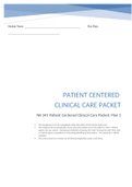      NR 341 Patient Cantered Clinical Care Packet: Plan 
