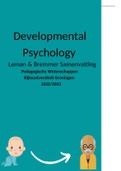 Samenvatting Developmental Psychology - Leman & Bremmer