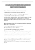OB NCLEX UPDATED AND VERIFIED TEST WITH SOLUTION