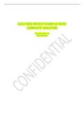 2022 HESI RN EXIT EXAM V2 WITH COMPLETE SOLUTION&period;