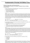 Complete Test Bank Test Bank for Fundamentals of Nursing 3rd Edition Yoost  Questions & Answers with rationales &lpar;Chapter 1-42&rpar;