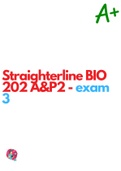 Straighterline BIO 202 A&P2 - exam 1-12 package 2022
