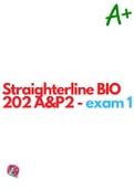 Straighterline BIO 202 A&P2 - exam 1