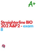 Straighterline BIO 202 A&P2 - exam 8
