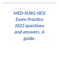 (Complete 140 Q&A) Med-Surg II HESI Test Bank_ 2022/2023.