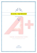 AS-LEVEL  AQA BIOLOGY