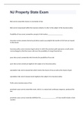 NJ Property State Exam 2023 with 100&percnt; correct answers