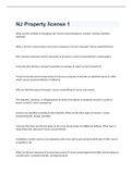 NJ Property license 1 exam 2023 with 100&percnt; correct answers