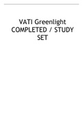 Virtual ATI predictor Green Light/ COMPLETED VATI Greenlight STUDY SET Graded A+