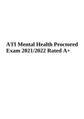 ATI Mental Health Proctored Exam 2022/2023 Rated A+
