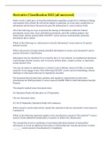 Derivative Classification 2022 &lpar;all answered&rpar;