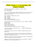 2W051 Volume 1&period; A&vert; 112 questions&vert; with complete solutions