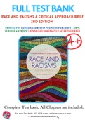 Test Bank for Race and Racisms A Critical Approach Brief 2nd Edition by Tanya Maria Golash-Boza Chapter 1-14 Complete Guide